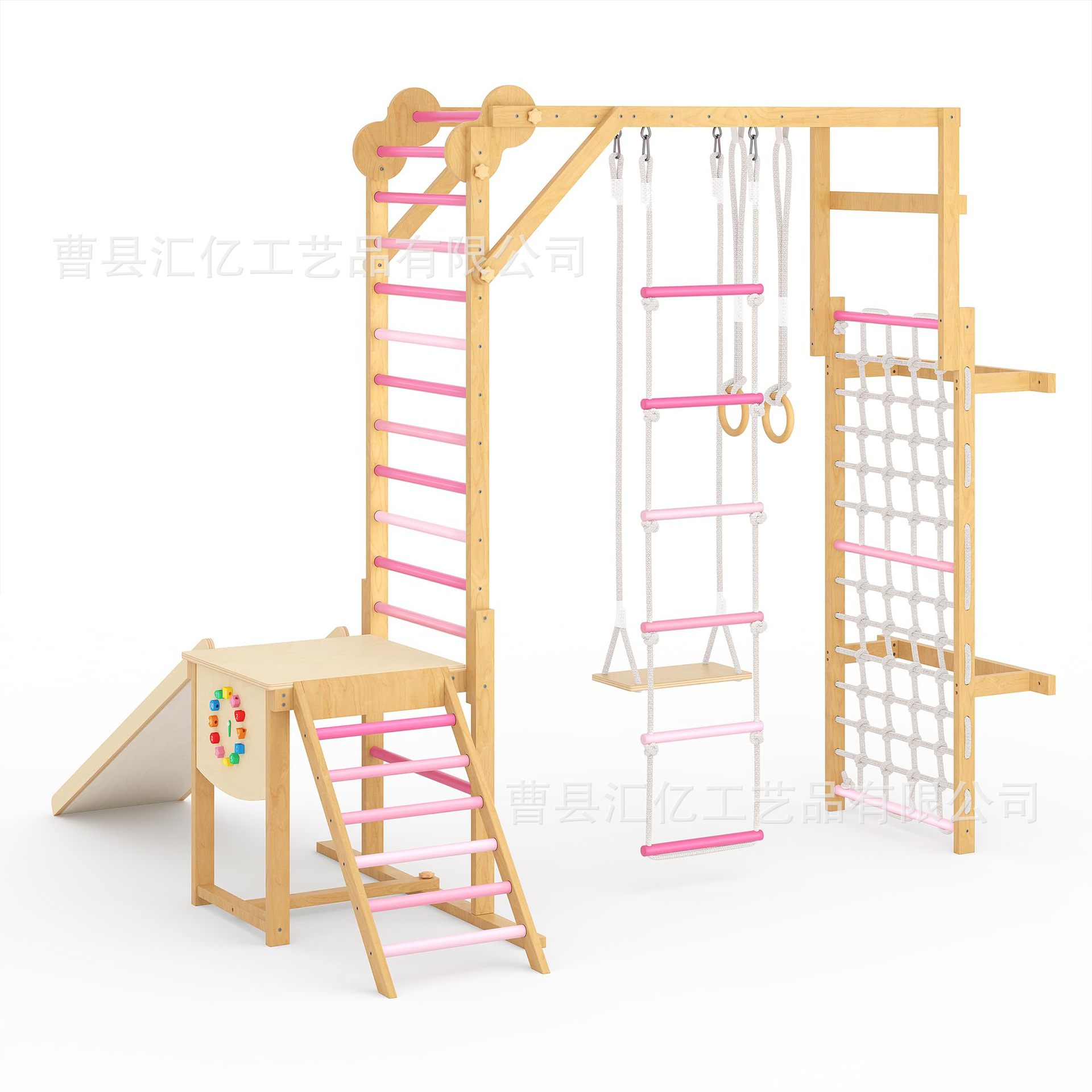 İç Mekan Masif Ahşap Çocuk Fiz - Kids Outdoor Climbing Frame incelemesi ve fiyatı